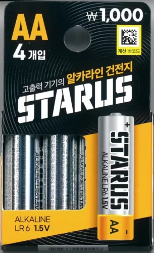 다이소 스타러스(STARUS) AA 4입