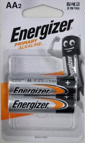 에너자이저 프라이머리 알카라인 AA 2입