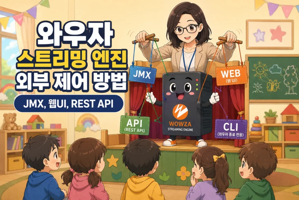 와우자 스트리밍 엔진의 외부 제어 방법을 설명하는 글의 가로 섬네일 이미지