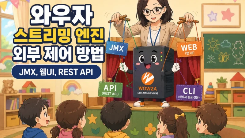 와우자 스트리밍 엔진의 외부 제어 방법을 설명하는 글의 가로 섬네일 이미지
