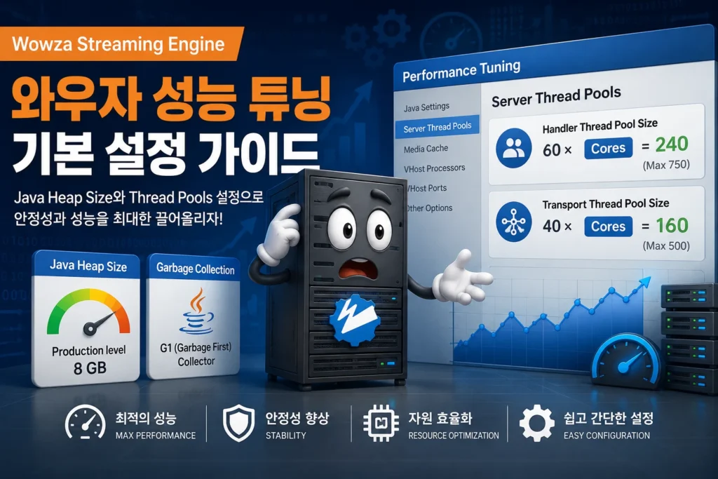 와우자 스트리밍 엔진 성능 튜닝 가이드 가로 섬네일