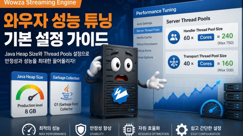 와우자 스트리밍 엔진 성능 튜닝 가이드 가로 섬네일