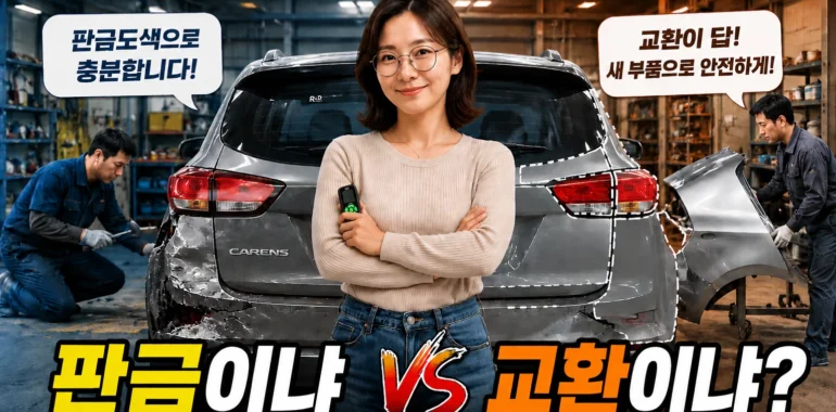 판금이냐 교환이냐 도막 측정기와 함께한 쿼터패널(뒷 휀다) 수리 고민기